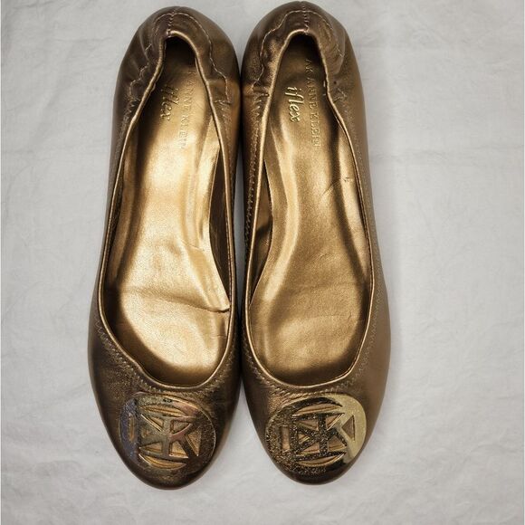 Anne Klien Gold ballet Flats - Picture 7 of 12